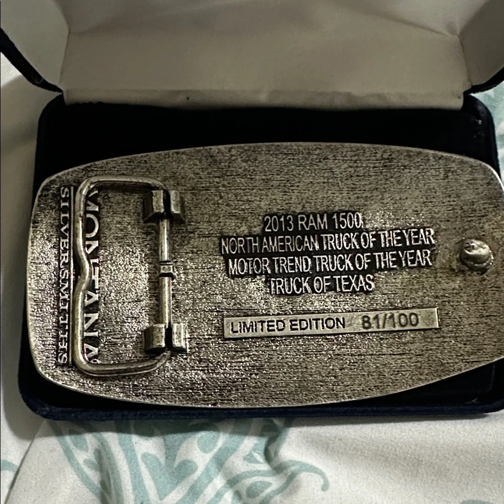 Montana Silversmiths 2013 RAM 1500 Belt Buckle 81/100. Truck of the Year. - Picture 4 of 6